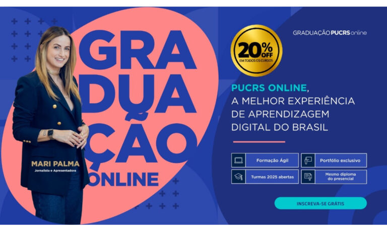 PUCRS inicia 2025 com campanha estrelada por Mari Palma