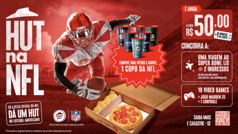 Pizza Hut renova parceria com NFL