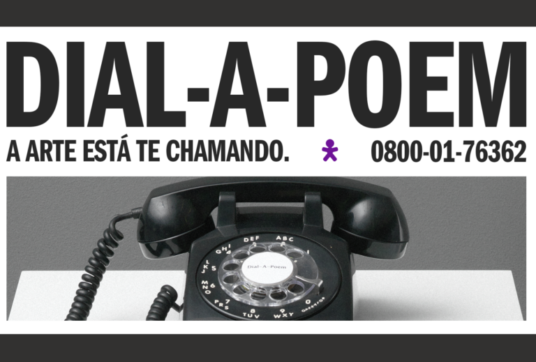 DIAL-A-POEM, da Fundação John Giorno, chega ao Brasil