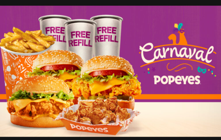 Popeyes® entra no clima de folia e lança promoções exclusivas para o Carnaval