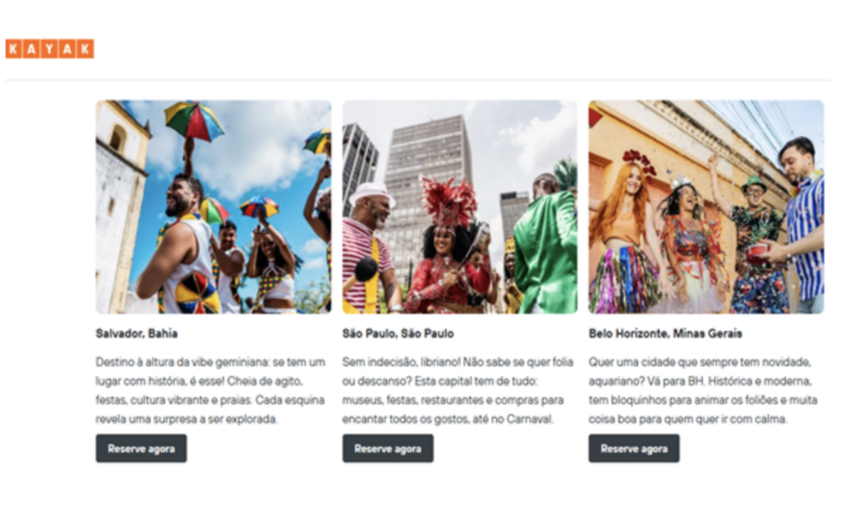 Vai na boa, vai de KAYAK neste carnaval!