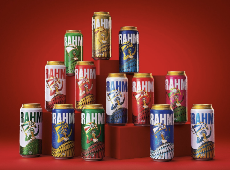 Latas decoradas Brahma homenageiam escolas de samba do Rio