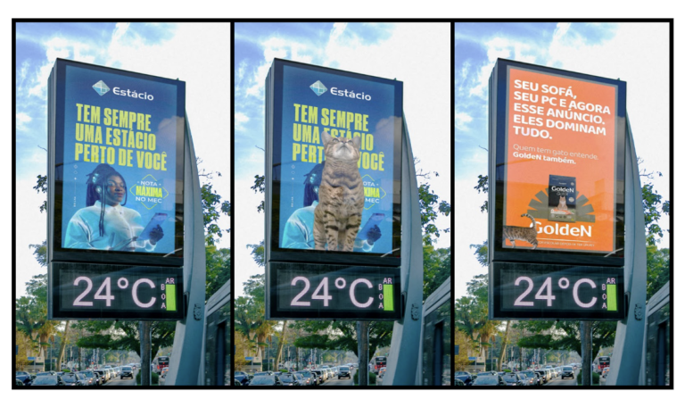 Gatos ‘invadem’ anúncios em campanha de GoldeN