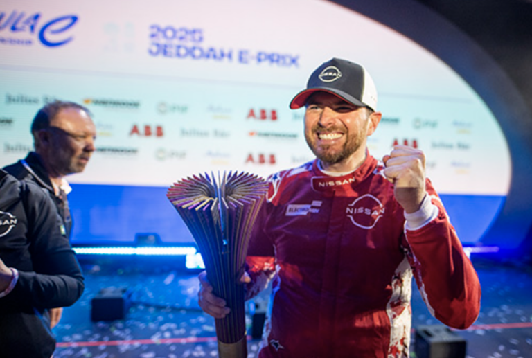 Equipe Nissan de Fórmula E obtém vitória no E-Prix de Jeddah