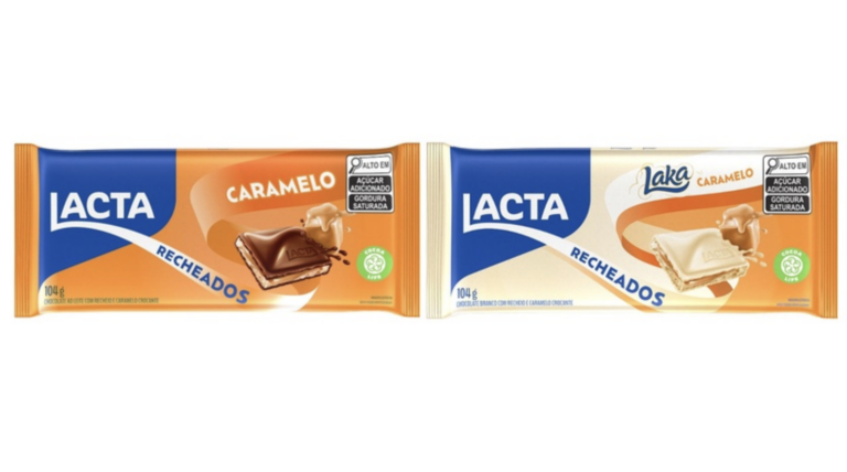 Lacta lança duas barras de chocolate no sabor caramelo