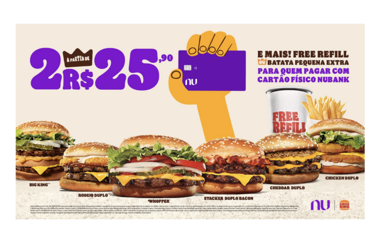Burger King e Nubank se unem em campanha inédita