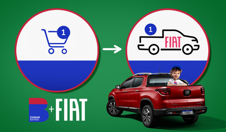 FIAT e Casas Bahia em uma ação inédita