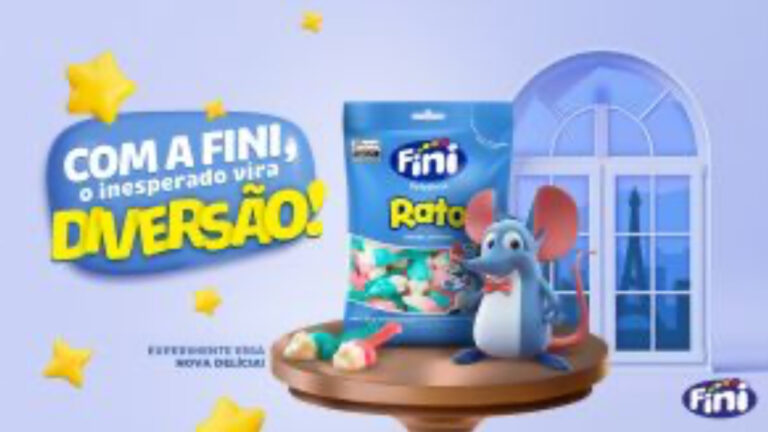 Fini lança bala em formato de rato