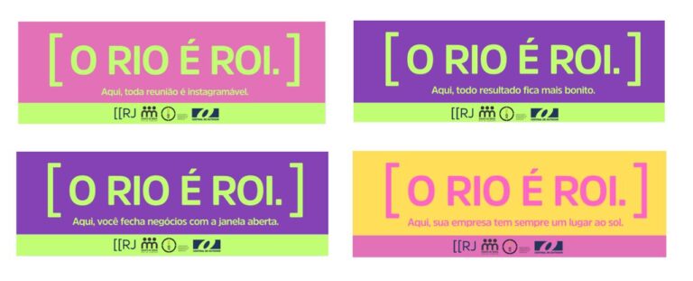 Campanha “O Rio é ROI” é desenvolvida para veicular em mídia OOH
