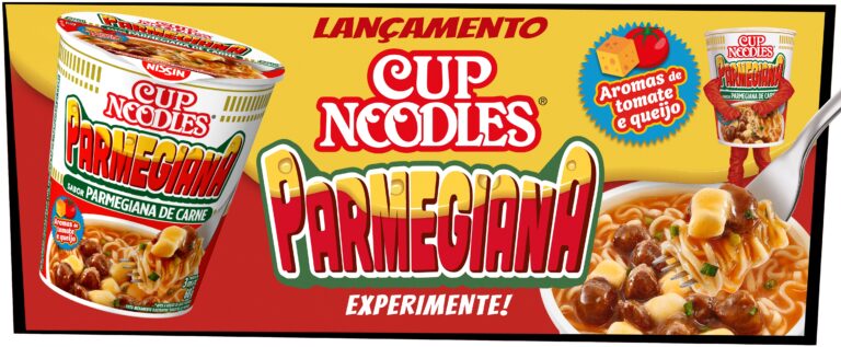 Cup Noodles apresenta novo sabor Parmegiana de Carne