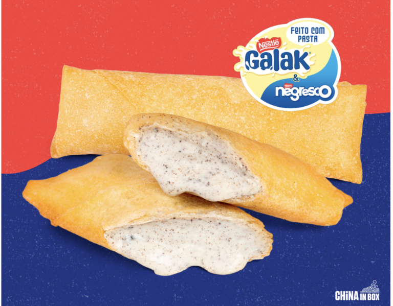 China in Box e Nestlé lançam rolinhos de Galak com Negresco 