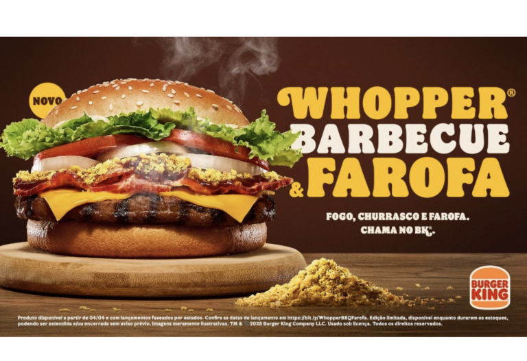 Burger King lança o impensável Whopper Barbecue & Farofa