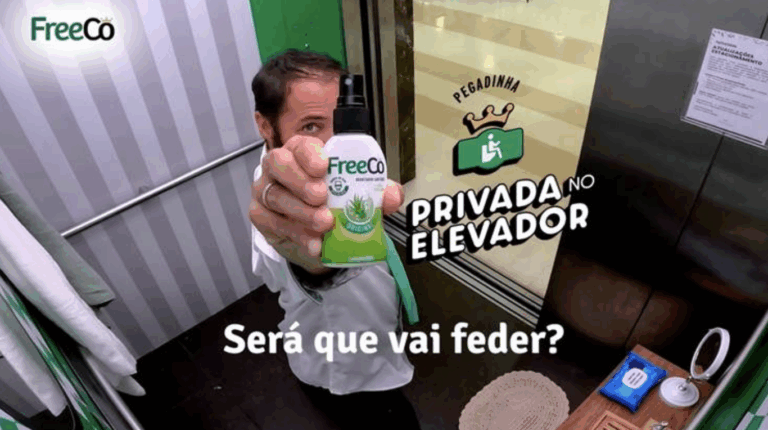FreeCô lança campanha com pegadinhas em elevadores