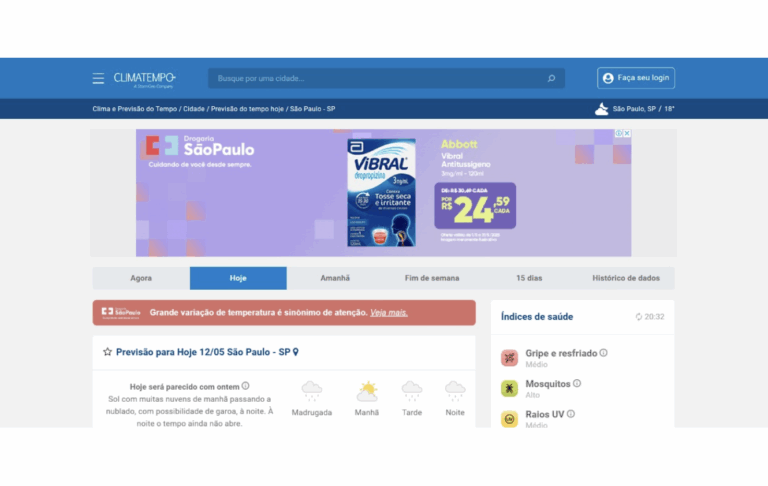 DPSP e Climatempo combinam dados para incentivar vacinação
