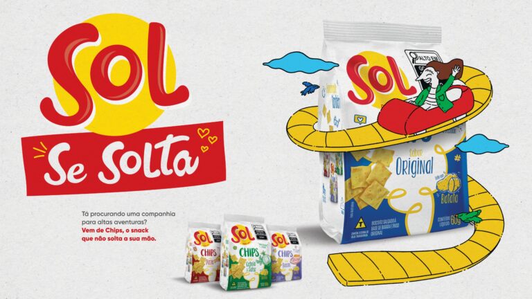 Sol destaca snacks em campanha