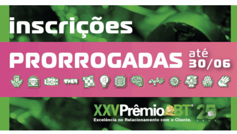 XXV PrêmioABT está com as Inscrições Prorrogadas