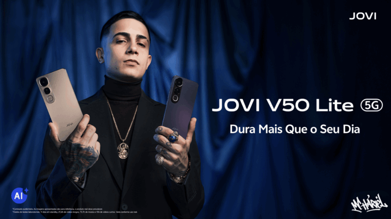 JOVI lança no Brasil a campanha do V50 Lite 5G
