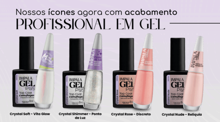 Impala Gel Plus lança coleção Camuflagem com Top Coats