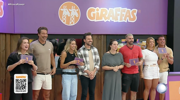 Giraffas alimenta Power Couple Brasil em ação da Baila