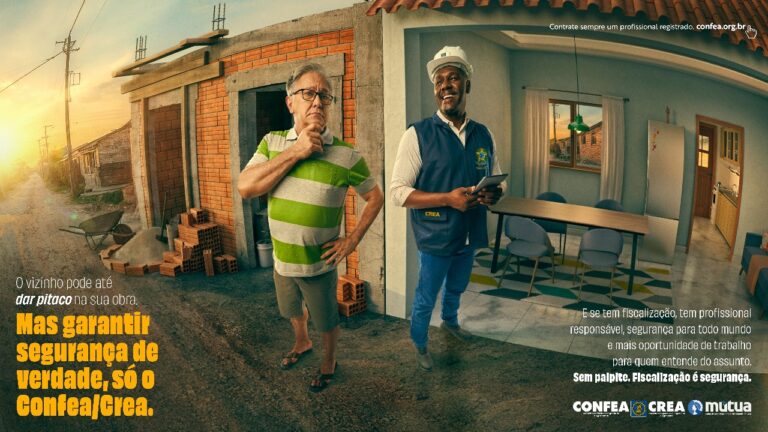 Campanha da DeBrito Brasil para o Confea reforça a fiscalização