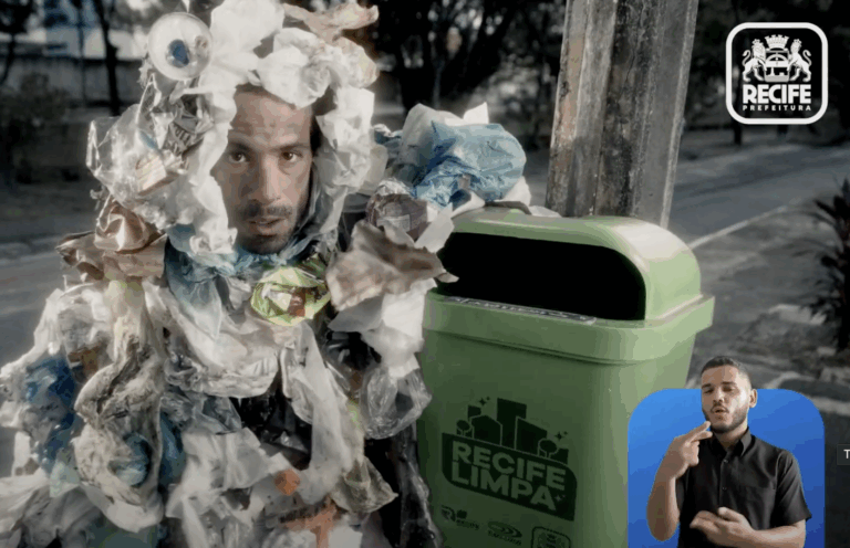 Homem-Lixo volta em campanha da Prefeitura do Recife
