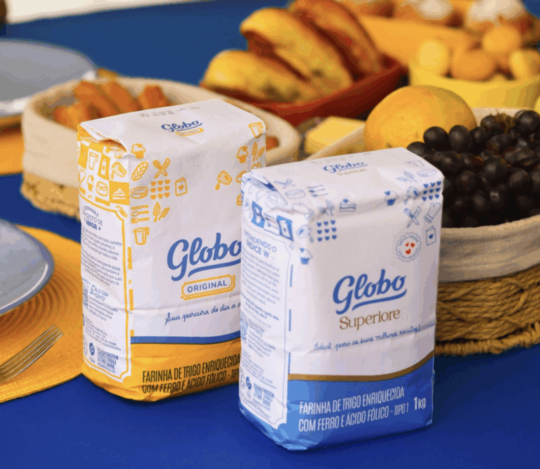 Farinha de trigo Globo com novo visual já chega às gôndolas
