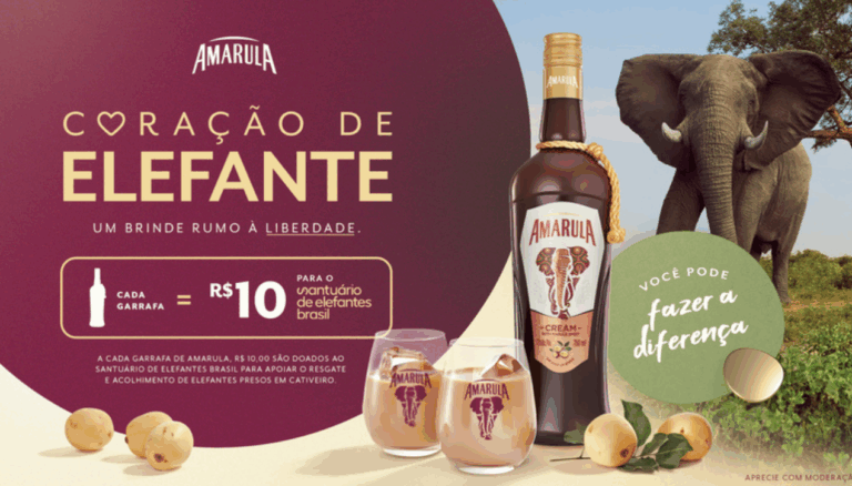 Amarula ativa campanha “Coração de Elefante”