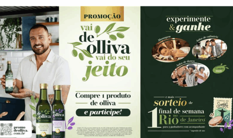De Olliva lança promoção com prêmios instantâneos