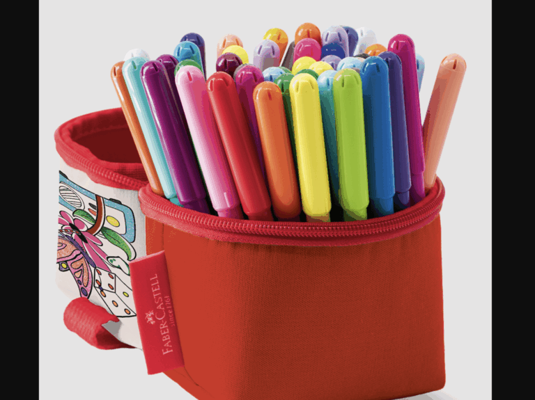 Canetinhas Vai e Vem ganham estojo 50 cores