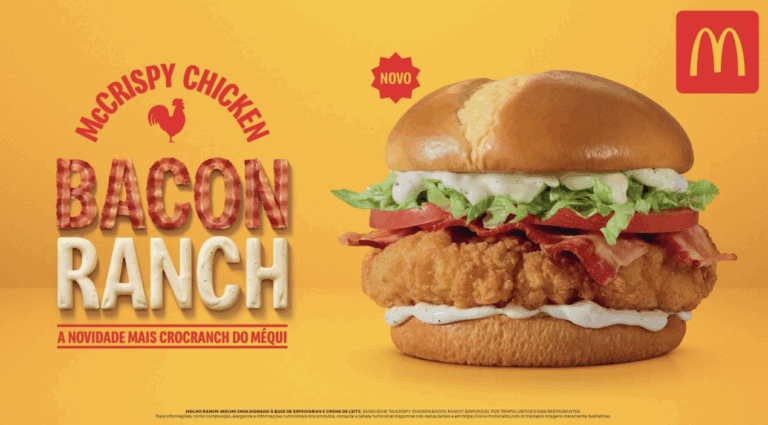 McDonald’s lança McCrispy Chicken Bacon Ranch