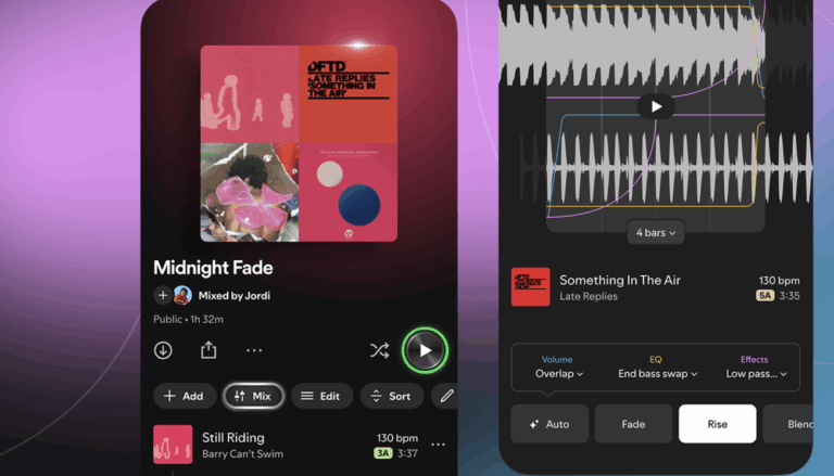 Spotify lança transições personalizadas