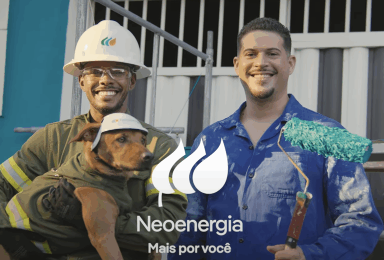 Eletricista e cão Max estrelam campanha da Neoenergia