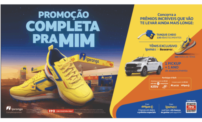 Ipiranga lança tênis exclusivo com a Reserva