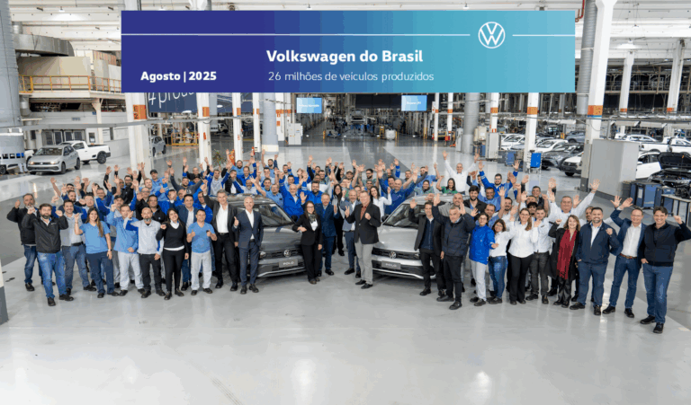 Volkswagen produz 26 milhões de veículos no Brasil