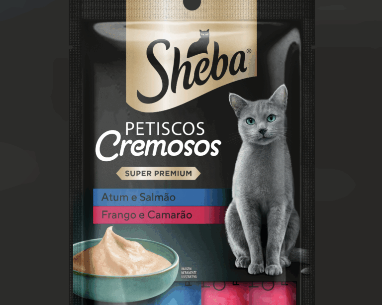 SHEBA lança novos petiscos cremosos para gatos