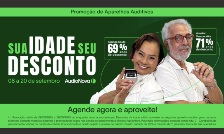 AudioNova lança campanha “Sua Idade Seu Desconto”