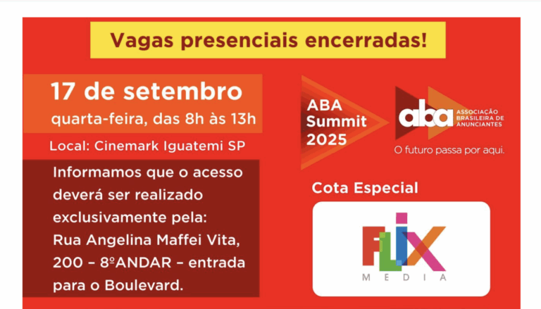 ABA Summit 2025 tem vagas encerradas para presencial