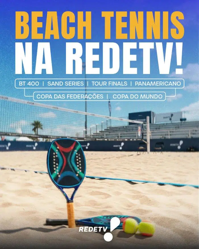 RedeTV! anuncia transmissão de Beach Tennis