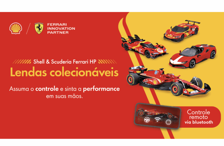Miniaturas Ferrari chegam aos postos Shell