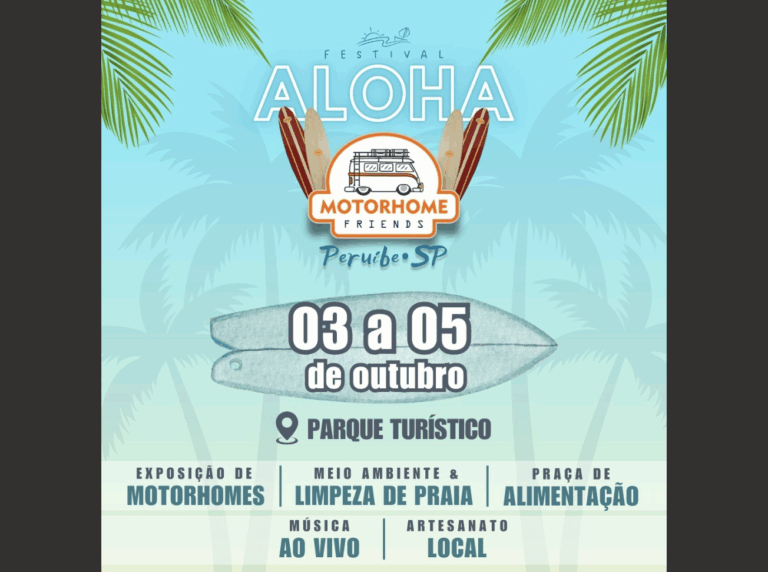 Peruíbe recebe o Festival Aloha Motorhome Friends