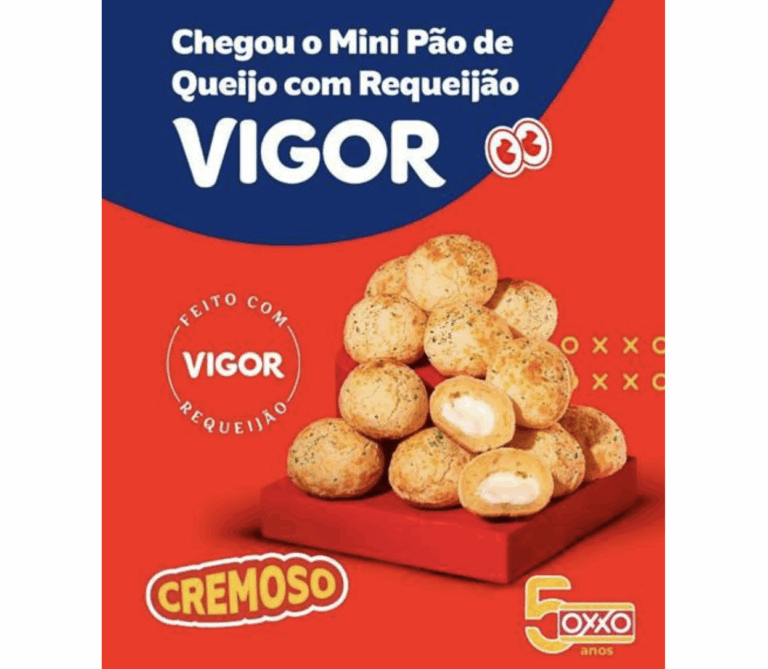 OXXO e Vigor lançam Mini Pão de Queijo com Requeijão