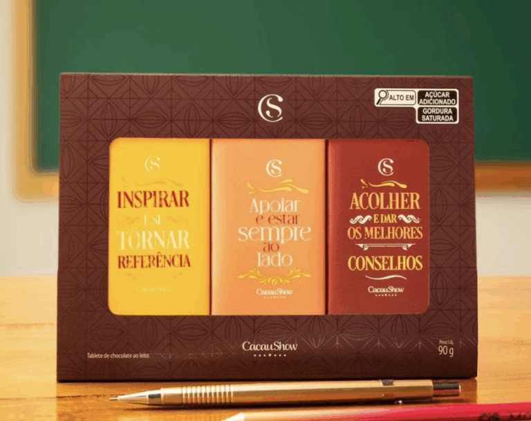 Cacau Show lança tabletes para Dia dos Professores 