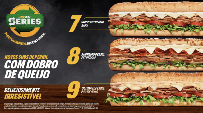 Subway lança linha Séries Pernil