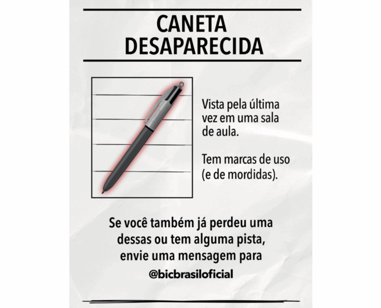 BIC denuncia o desaparecimento de canetas