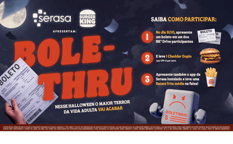 Burger King e Serasa exploram “terror da vida adulta”