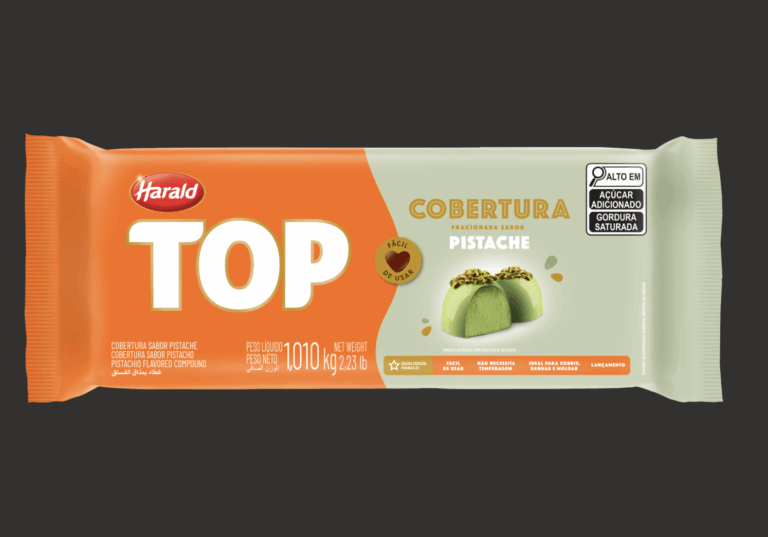 Harald lança barras de 1kg nos sabores Pistache, Avelã e Caramelo