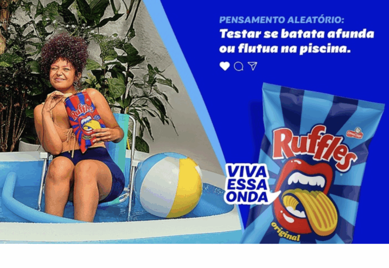 Ruffles reforça espontaneidade com “pensamentos aleatórios”