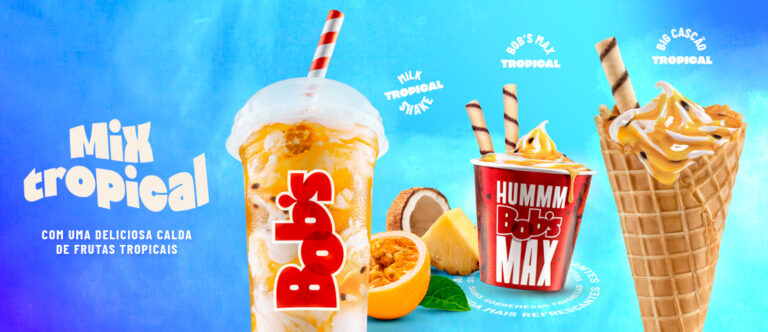 Bob’s lança linha de sobremesas tropicais