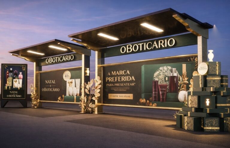 O Boticário faz ativação de Natal desenvolvida pela Kallas