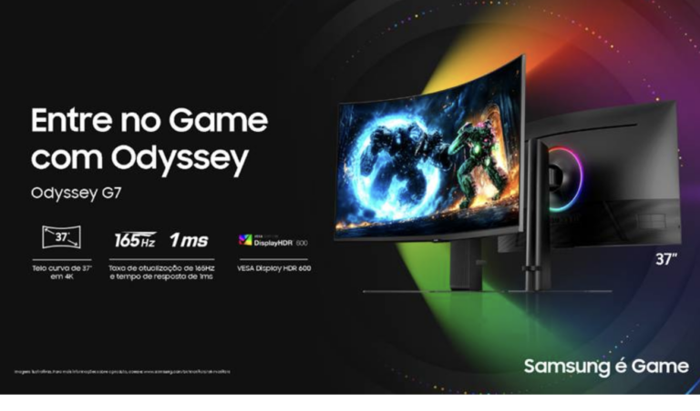 Novo monitor Odyssey G7 oferece potência e inovação